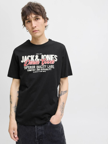 Resim Jack & Jones Jjelogo Tee Ss O-Neck 2 Col  Erkek T-Shirt 12279535