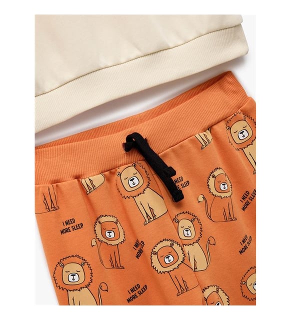 Resim Koton Erkek Bebek Sweat Takım 6Wmb10060Tk