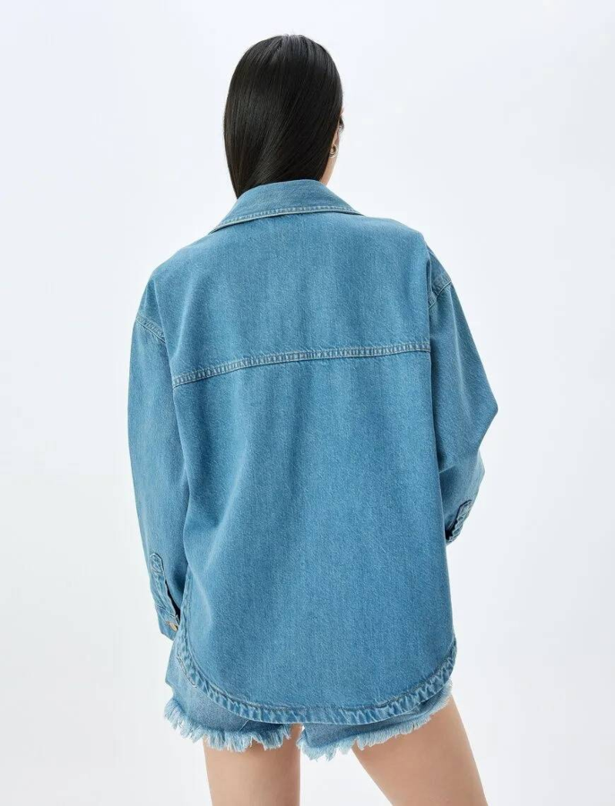 Resim Koton Kadın Jean Ceket 5SAL50011MD