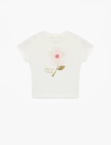 Resim Koton Kız Bebek T-shirt 6SMG10020AK