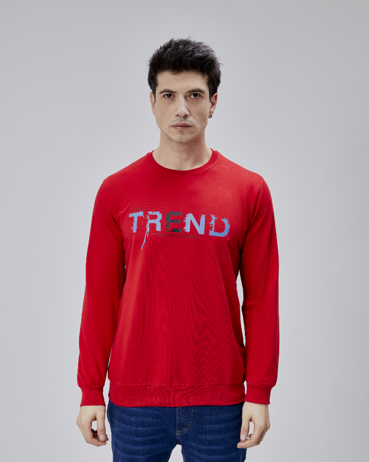 Resim Paul&More Erkek Sweat Trend Baskı 0 Yaka 2 İp