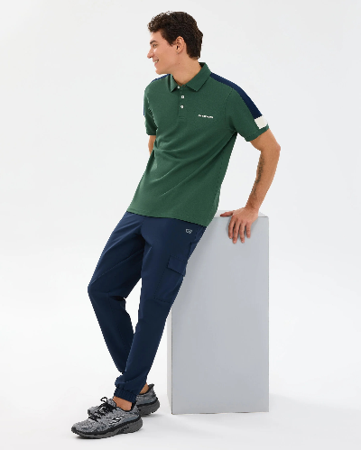 Resim Skechers  M Color Block Detail Polo Erkek T-shirt S221047-4255