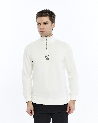 Resim Paul&More Yarım Fermuar Erkek Sweat 200 Yarım Fermuar