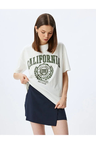 Resim Koton Kadın T-shirt 6SAL10059IK