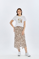 Resim Viole&More Kadın Etek 1293-Kadın Önden Yırtmaçlı