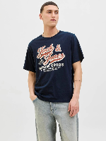 Resim Jack & Jones Jjelogo Tee Ss O-Neck 2 Col  Erkek T-Shirt 12279535