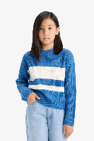 Resim Defacto Kız Çocuk  Kazak E7735A8/BE389