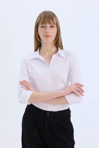 Resim Defacto Kadın Uzun Kol Gömlek I5278AZ/WT36