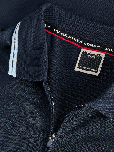 Resim Jack & Jones Jcofusıon Brandıng Polo Zıp Ss Sn Erkek T-Shirt 12289953