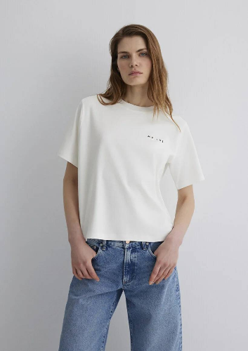 Resim Mavi Regular Kadın  T-shirt M1613148-80194