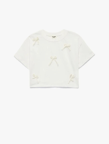 Resim Koton Kız Çocuk T-shirt 6SKG10118AK