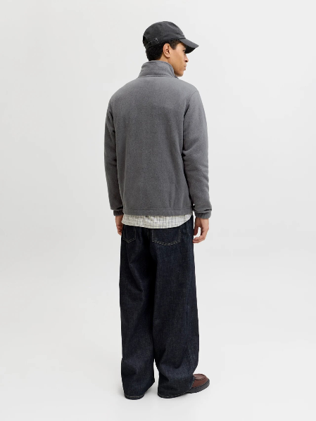 Resim Jack & Jones Jjesoho Half Zıp Fleece Sn Erkek Sweat 12279680