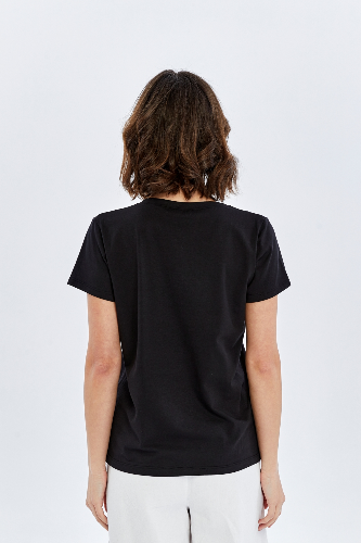 Resim Viole&More Kadın T-Shirt Yk18 V Yaka