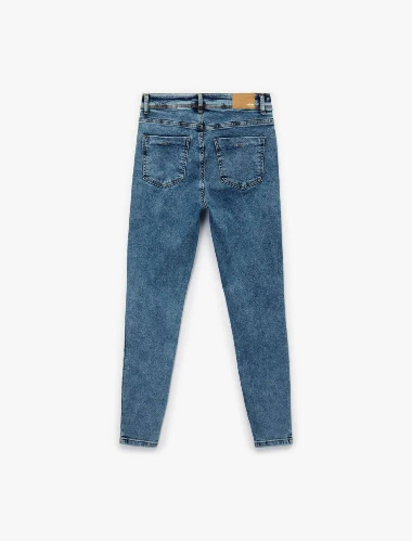 Resim Koton Kadın Jean Pantolon 6Wal40026Md