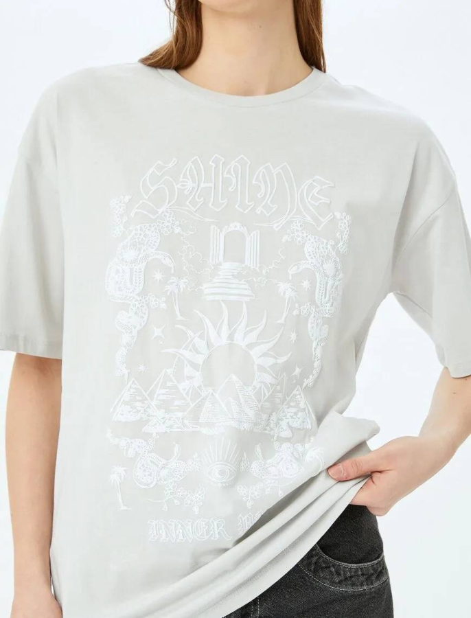 Resim Koton Kadın T-shirt 5SAL10075IK