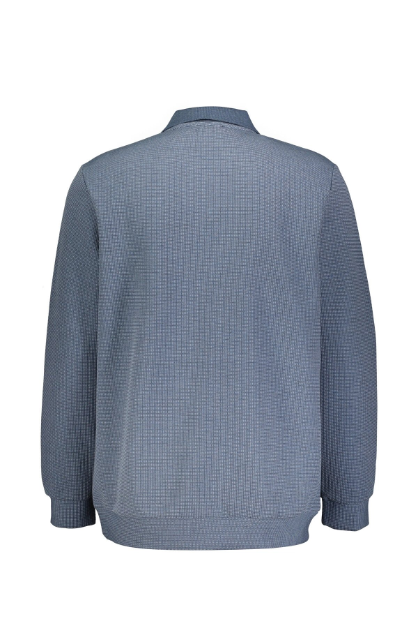 Resim Süvari Polo Yaka V Patlı Erkek Sweat SW2013700021