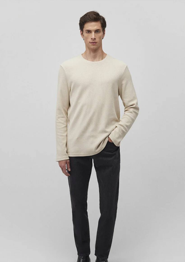 Resim Mavi Uzun Kol Erkek Sweat M0611925-70072