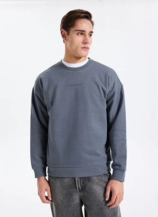 Resim Skechers M Essential Crewneck  Erkek Sweat S2610015-3998