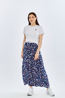 Resim Viole&More Kadın Etek Uzun Önden Düğmeli