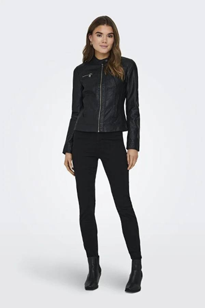 Resim Only Onlbandit Faux Leather Biker Otw Noos Kadın Deri Mont ve Ceket 15081400