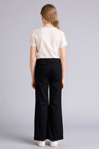 Resim Defacto Kız Çocuk Kanvas Pantolon G7580A8/BK34