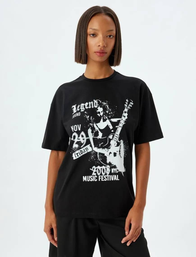 Resim Koton Kadın T-shirt 5SAL10072IK