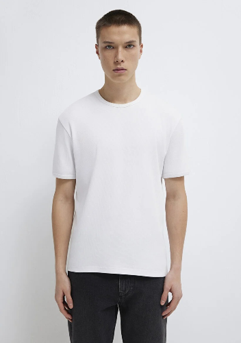 Resim Mavi Erkek T-shirt M0613176-620