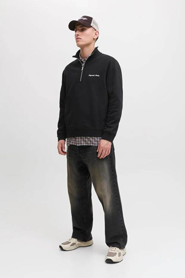Resim Jack & Jones Jornorrebro Emb Sweat High Neck Sn Erkek Sweat 12282899