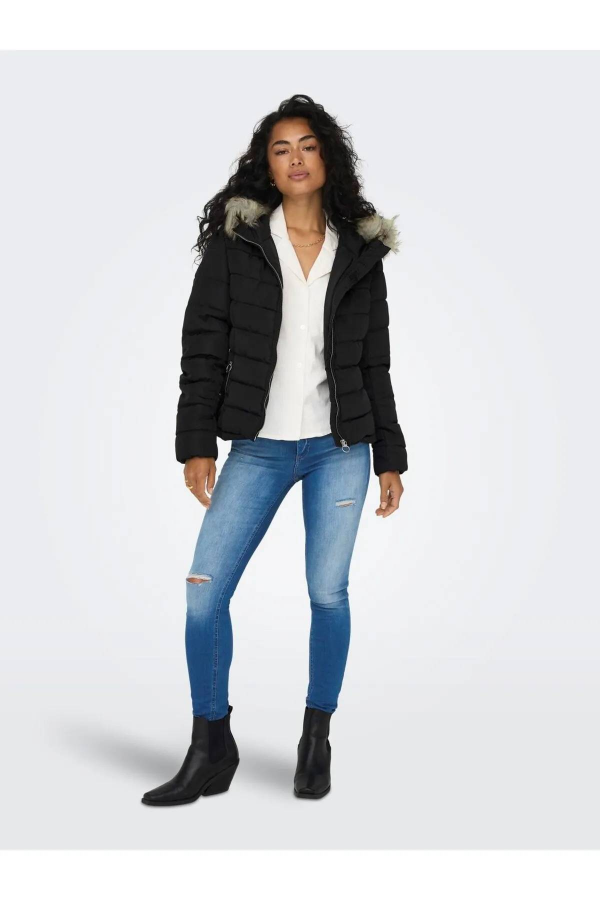 Resim Only Onlellan Quılted Hood Jacket Lıfe Cc Otw Kadın Mont 15300254