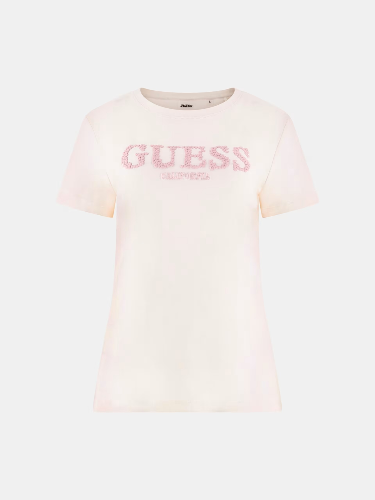 Resim Guess Athleisure  Kadın  T-shirt V6RI11J1314-G012 Gıudıtta Cn Ss T-Shırt