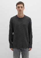 Resim Mavi Erkek T-Shirt M064622-26834 Uzun Kol