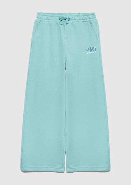 Resim Mavi Logo Baskılı Kız Çocuk Eşofman Alt M7010038-71748