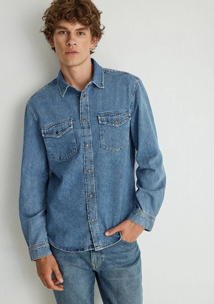 Resim Mavi Ted Mid Erkek Gömlek M0210909-87933