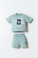 Resim U.S. Polo Assn Bebek Erkek Bebek Şort Takım Usb2868