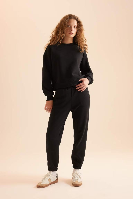 Resim Defacto Kadın  Sweat Takım D8022AX/BK81