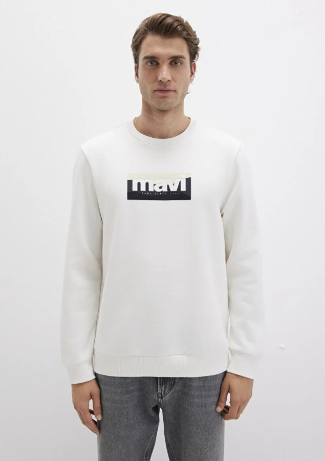 Resim Mavi Erkek Sweatshirt M0S10203-70057