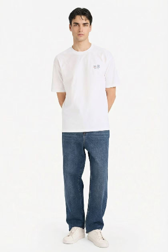 Resim Defacto Erkek T-shirt F8057AX/WT34