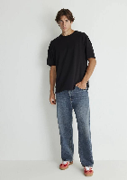 Resim Mavi Baggy Erkek Jean Pantolon M0010305-88526