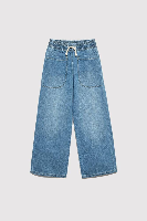 Resim Mavi Loco Kız Çocuk Jean Pantolon M7010405-A3047