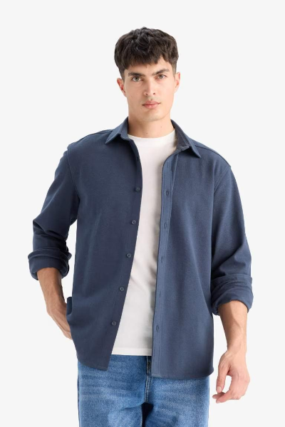 Resim Defacto Erkek Uzun Kol Gömlek E9023AX/NV86