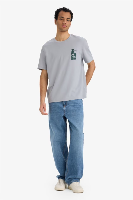 Resim Defacto Erkek T-shirt F8122AX/GR130