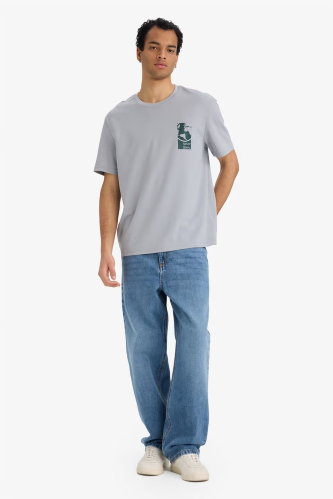 Resim Defacto Erkek T-shirt F8122AX/GR130