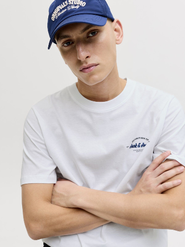 Resim Jack & Jones Jjbrandon Tee Ss Crew Neck Erkek T-shirt 12288113