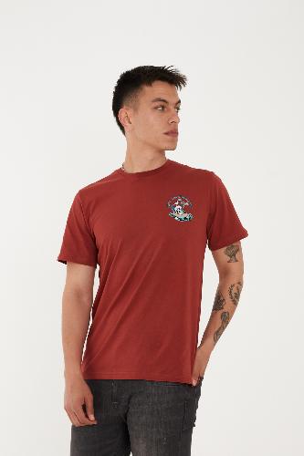 Resim Paul&More T-004 Skull Erkek T-Shirt