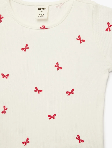 Resim Koton Kız Bebek T-shirt 6SMG10014AK