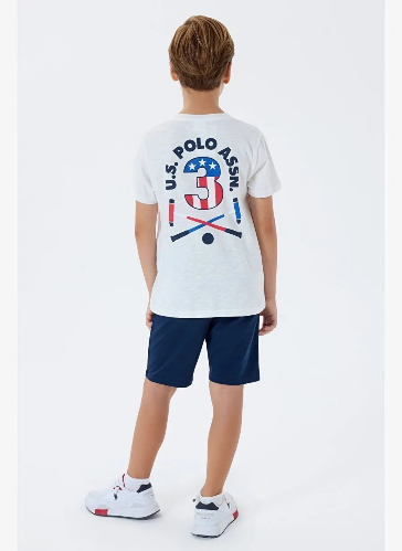 Resim U.S. Polo Assn Kids Erkek Çocuk Şort Takım Us2442-G