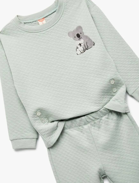 Resim Koton Erkek Bebek Sweat Takım 6WMB10195TK