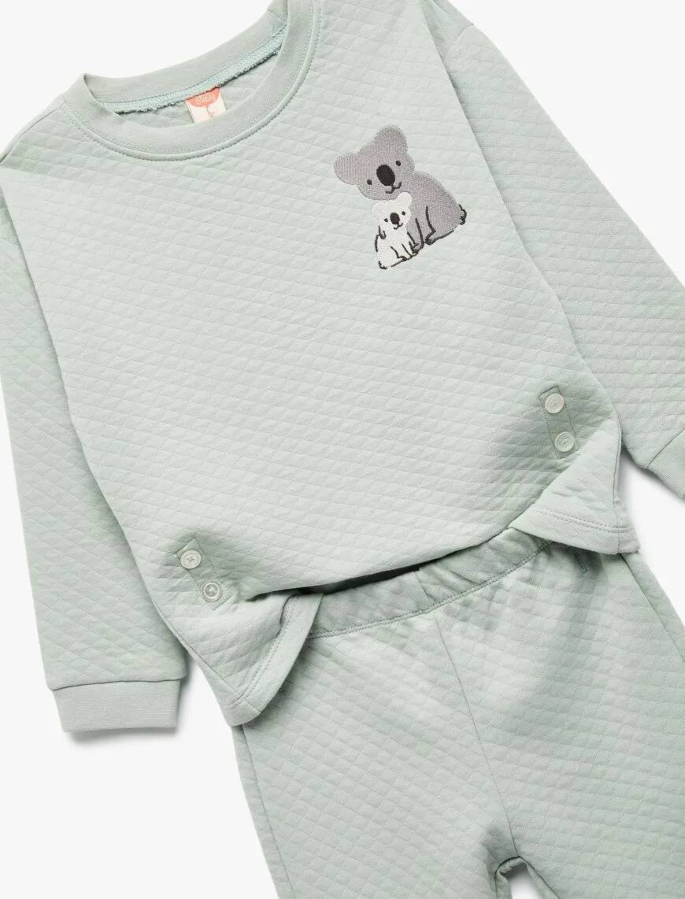 Resim Koton Erkek Bebek Sweat Takım 6WMB10195TK