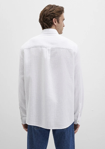 Resim Mavi Erkek Uzun Kol Gömlek M0211518-620