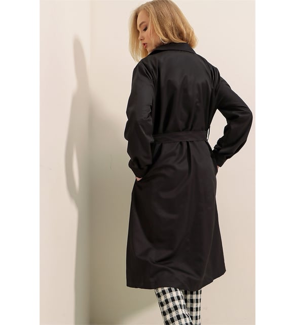 Resim Yenikoza Kadın Pardesü  Trençkot